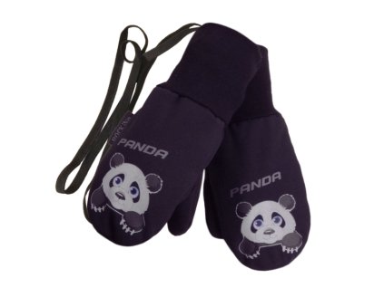 Softshellové zateplené rukavice s palečkem černé, PANDA