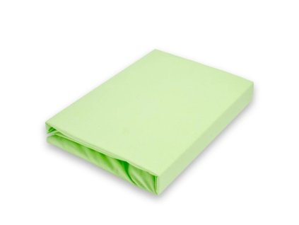 Jersey prostěradlo EXCLUSIVE do dětské postýlky, světle zelené