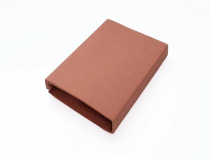 Jersey prostěradlo EXCLUSIVE do dětské postýlky, kávové