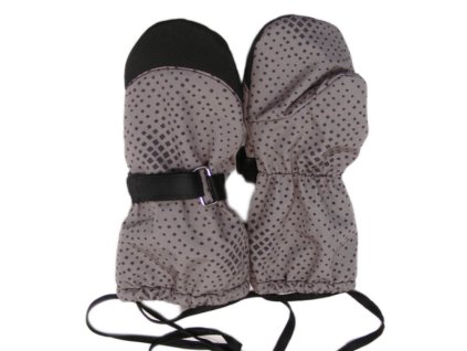 Softshellové rukavice s palečkem, šedočerné