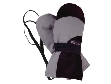 Softshellové zateplené rukavice s palečkem, černošedé