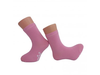 Dětské ponožky z bambusové viskózy BOBIK, růžové