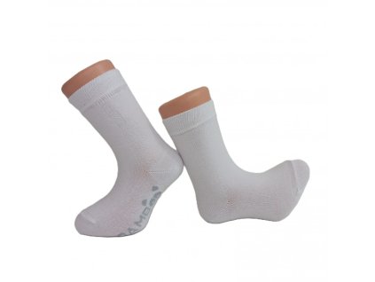Dětské ponožky z bambusové viskózy BOBIK, bílé