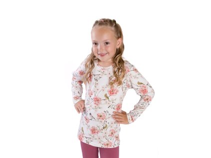 Dívčí tričko Ptáčci, dlouhý rukáv