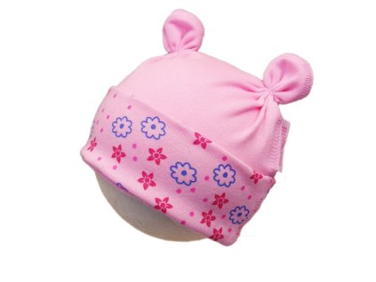 Dívčí jarní čepice, růžová