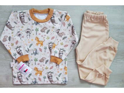 Dětské pyžamo dlouhý rukáv, Zvířátka