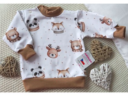 Elastická mikina teplákovina, Rozkošné zvířátka