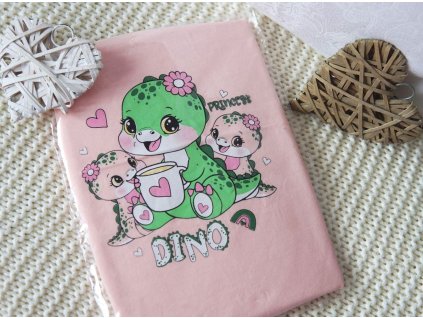 Dívčí nátělník, košilka lososová DINO