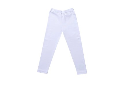 Dívčí elastické legíny, bílé