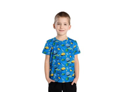 Dětské tričko barevná autíčka, krátký rukáv