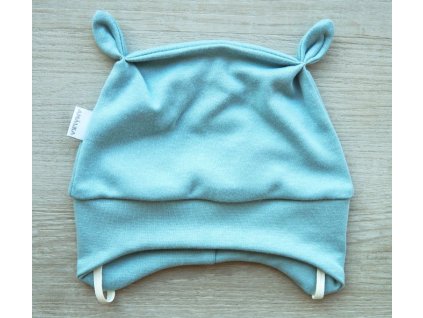 Elastická čepička, ledově zelená