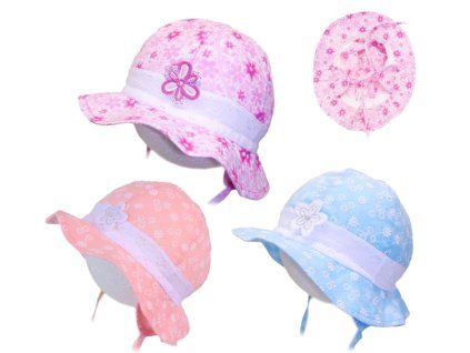 Letní dívčí klobouček, meruňkový