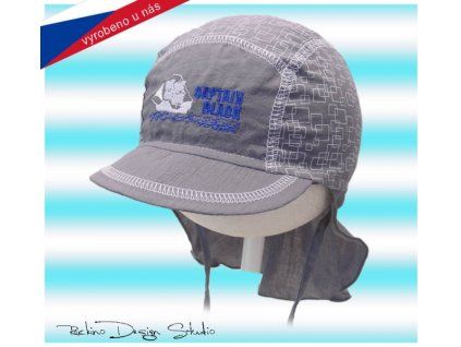 Letní chlapecká čepice, šedá