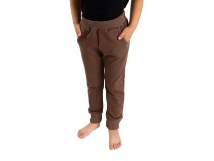 Dětské tepláky SLIM, hnědá