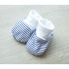 Bavlněné capáčky modré pruhy