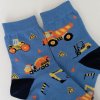 Chlapecké ponožky bagr, modré