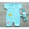 Letní, krátký overal, tyrkysový, rybička
