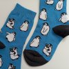 Bavlněné, dětské ponožky tučňák, modré