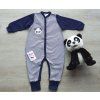 Pruhovaný overal s náplety, medvídek panda