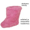 Softshellové capáčky s protiskluzem Premium Antislip, květy/růžové