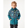 Dětská softshellová bunda s fleecem Slim, Kobaltová, Dinosauři