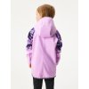 Dětská softshellová bunda s fleecem Slim, Lila, Kytky