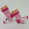 Bavlněné kojenecké a dětské ponožky kočička Micka, růžové