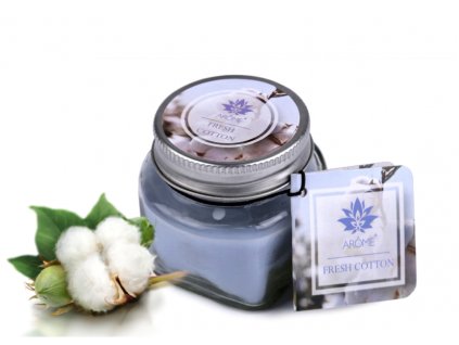 svíčka floral fresh cotton