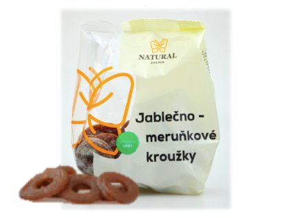 jablečno meruňkové kroužky a