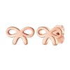 náušnice mašlička rose gold a