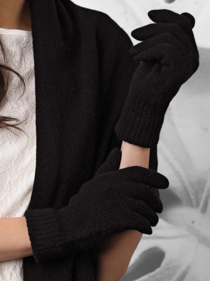 Cierne damske rukavice Kamea 01