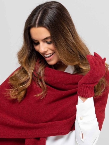 Víiovo cerveny damsky sal Kamea 01