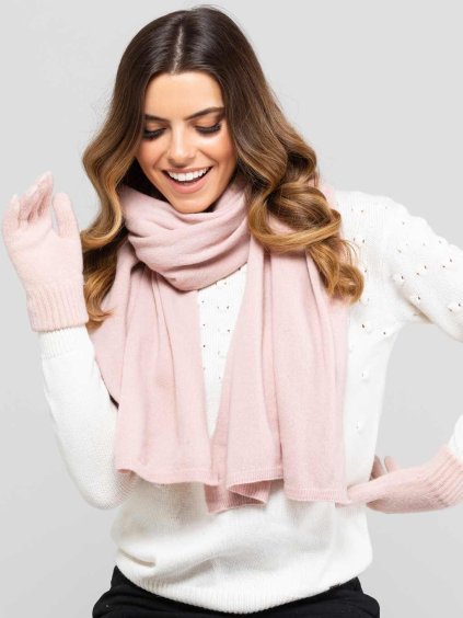 Ruzovy damsky sal Kamea 01