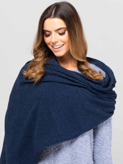 Svetlo tmavomodry damsky sal Kamea 01