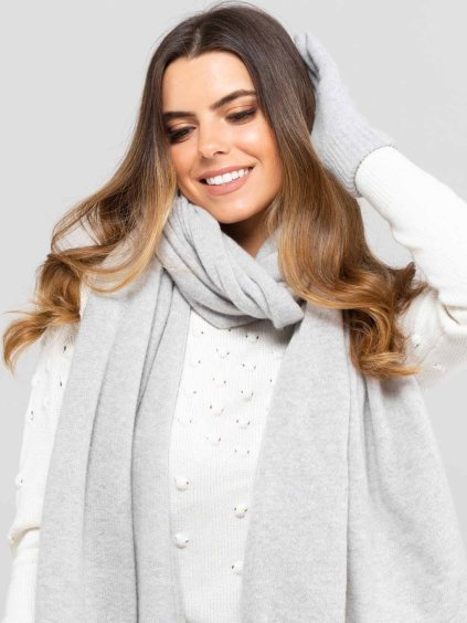 Svetlo sedy damsky sal Kamea 01