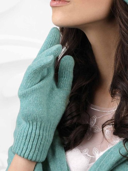 Tyrkysove damske rukavice Kamea 01