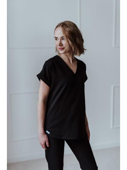 Dámsky zdravotnícky top Slavca – Black