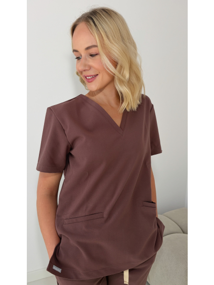 Dámsky zdravotnícky top Lana SOFT - Chocolate