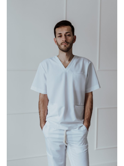 Pánsky zdravotnícky top Marco – White