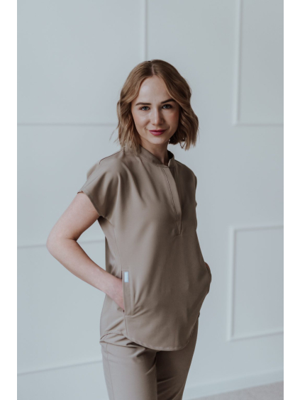 Dámsky zdravotnícky top Claudia – Beige
