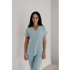 Dámsky zdravotnícky top Slavca SOFT - Sea blue