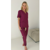 Dámske zdravotnícke nohavice Jogger - Deep berry