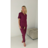 Dámske zdravotnícke nohavice Jogger - Deep berry