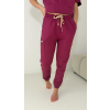 Dámske zdravotnícke nohavice Jogger - Deep berry