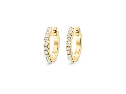 OVAL Angel diamond hoops