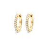 OVAL Angel diamond hoops