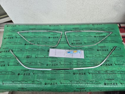 ozdobné lišty předního nárazníku chrom, 3 dílná sada Seat Ibiza IV 08-12 6J0052530