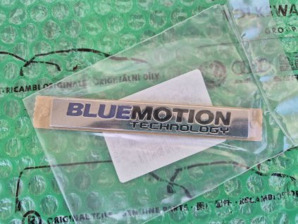 nápis zadní kapoty "BLUE MOTION TECHNOLOGY" pro vozy VW 5K0853675BC WWS