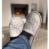 Pantofle se jménem - unisex papuče, zimní motiv