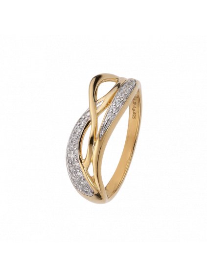 Prsten Harmony pozlacený 18kt zlatem
